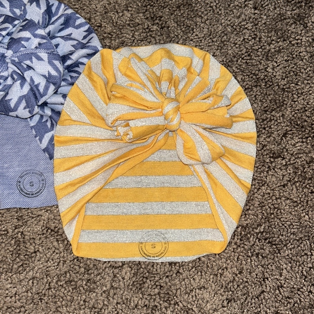 Bunny Knots size small 6-12m baby turban hats bundle!! - Picture 4 of 4